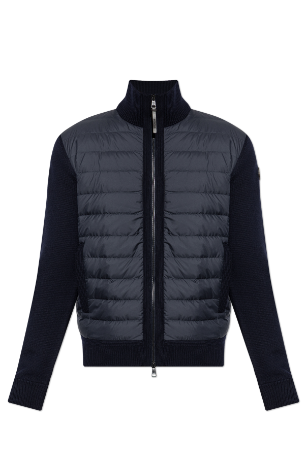 Cardigan with quilted front od Moncler