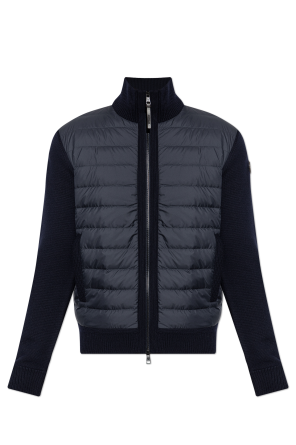 Cardigan with quilted front