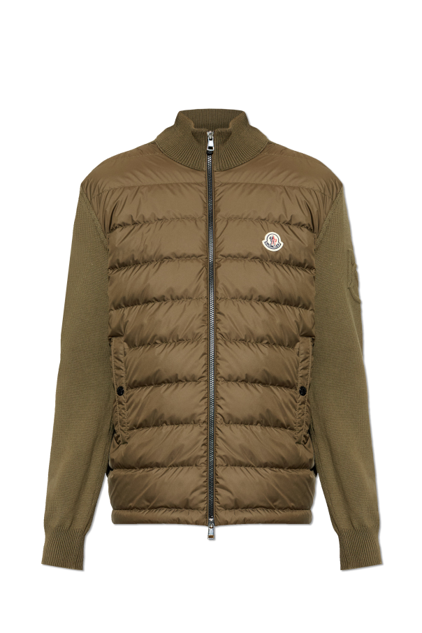 Cardigan with quilted front od Moncler
