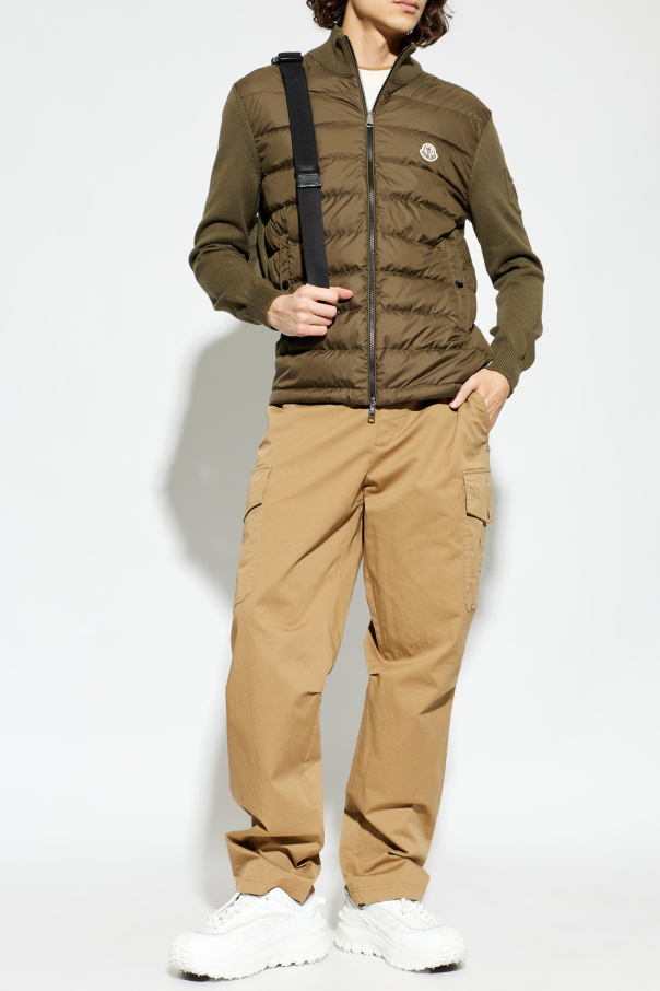 Moncler Cardigan with quilted front