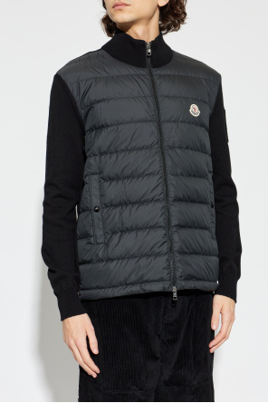 Moncler Cardigan with a down-filled front