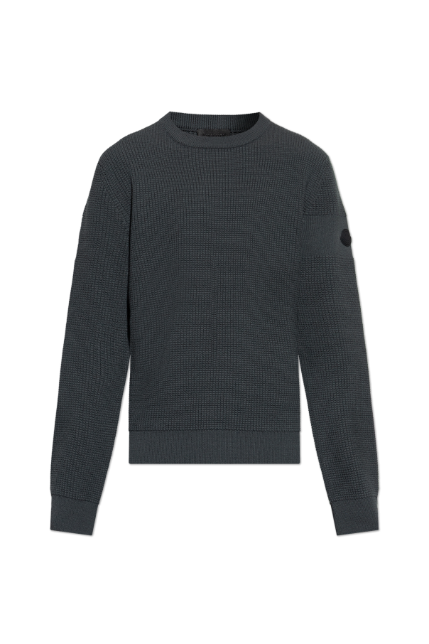 Wool sweater with a crew neck od Moncler