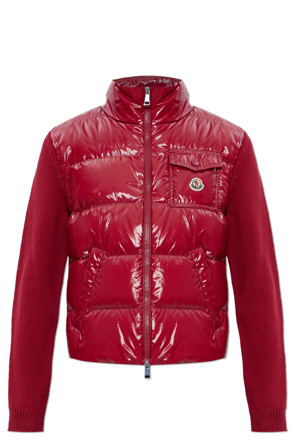 Cardigan with quilted front od Moncler