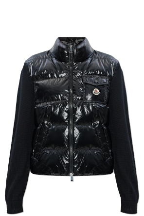 Cardigan with down-filled front od Moncler