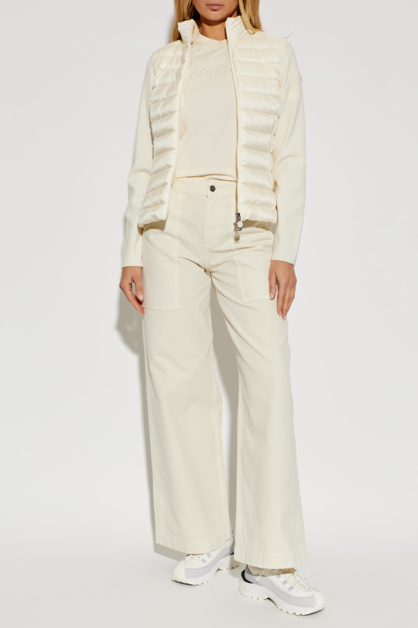 Moncler Cardigan with down front