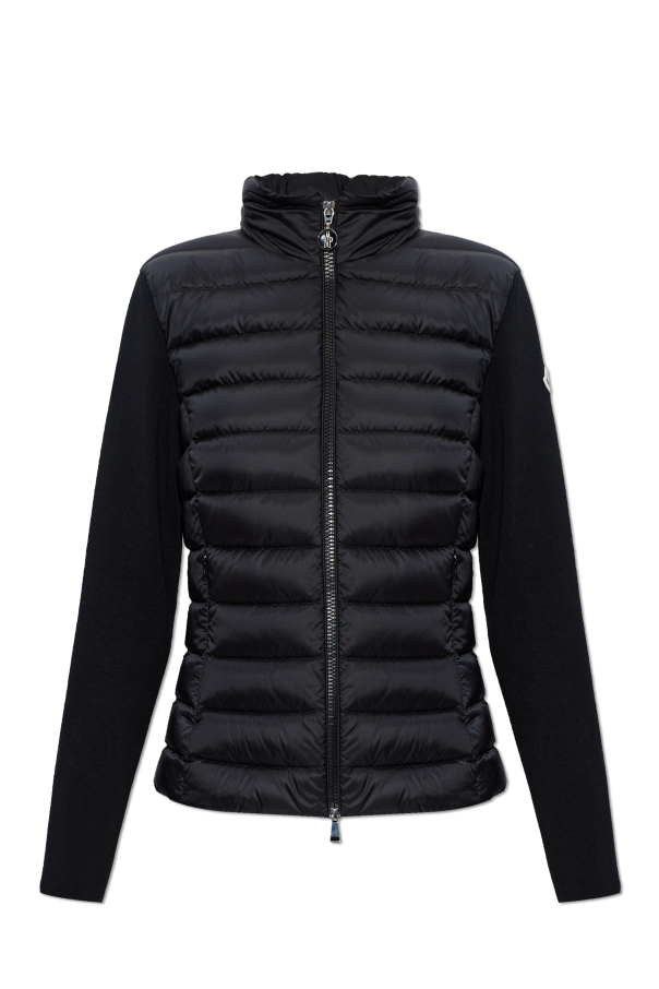 Cardigan with quilted front od Moncler