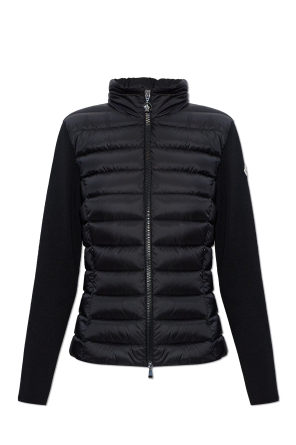 Cardigan with quilted front od Moncler