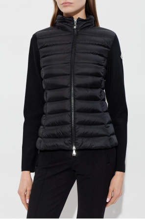 Moncler Kardigan z pikowanym przodem