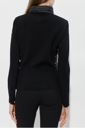 Moncler Kardigan z pikowanym przodem