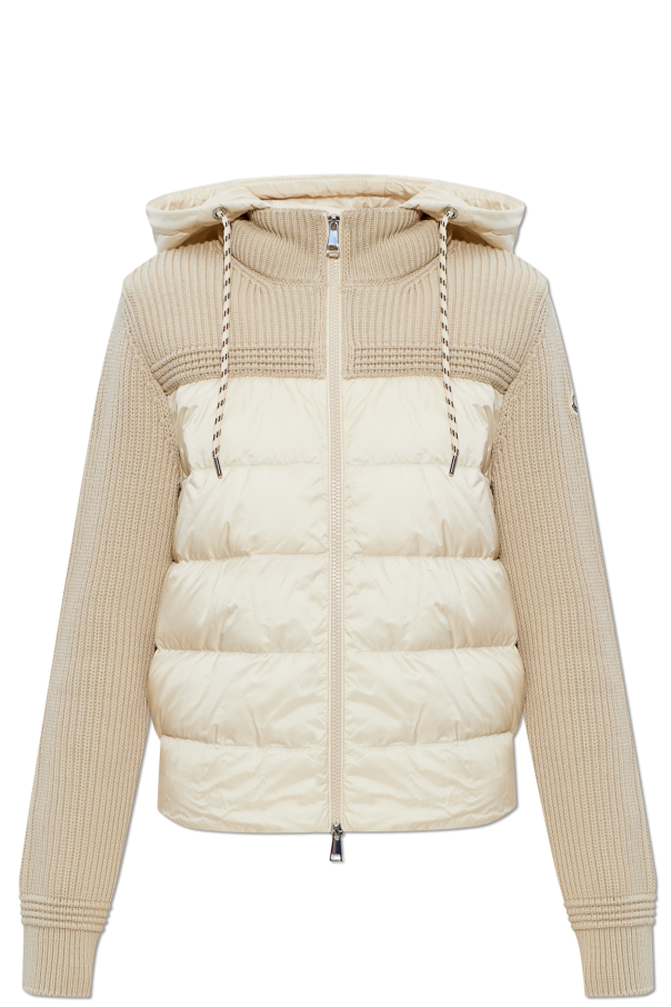 Cardigan with quilted front od Moncler