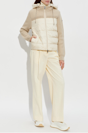 Cardigan with quilted front od Moncler