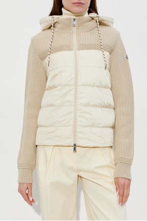 Moncler Kardigan z pikowanym przodem