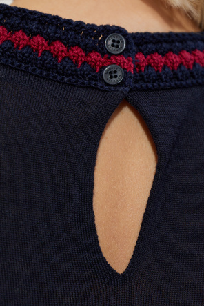 Moncler Top with embroidered logo