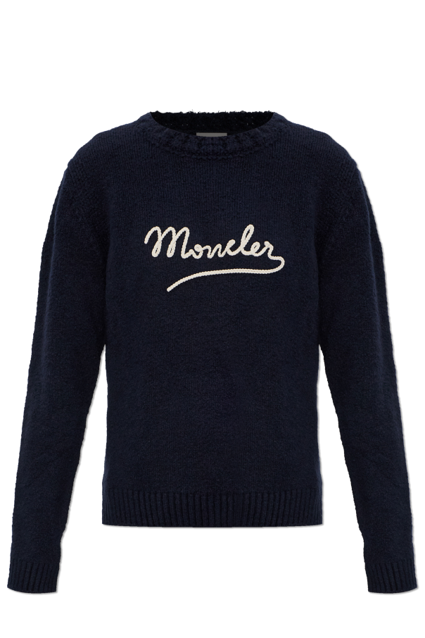 Sweater with embroidered logo od Moncler