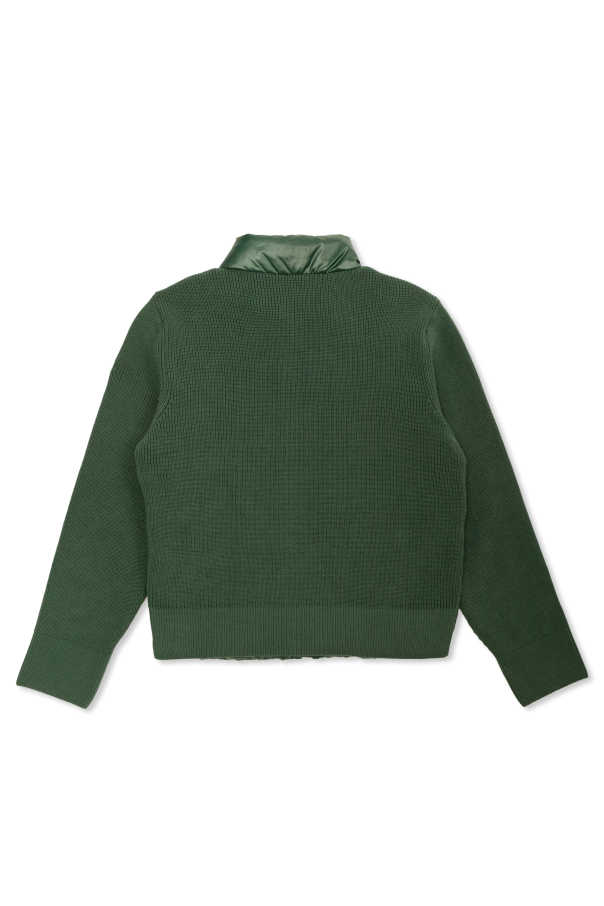 Moncler Enfant Cardigan with quilted front