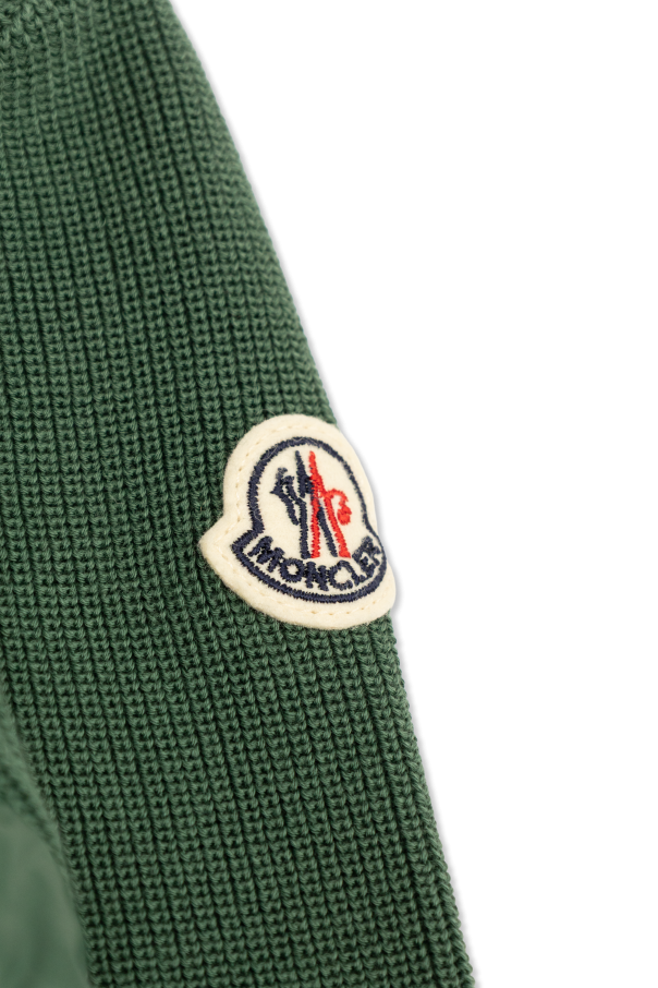 Moncler Enfant Cardigan with quilted front