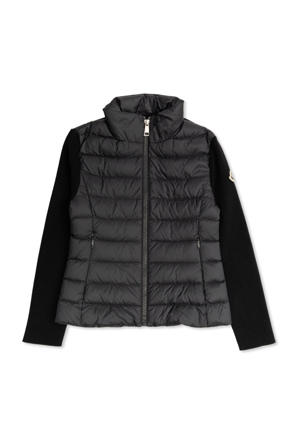 Cardigan with quilted front od Moncler Enfant