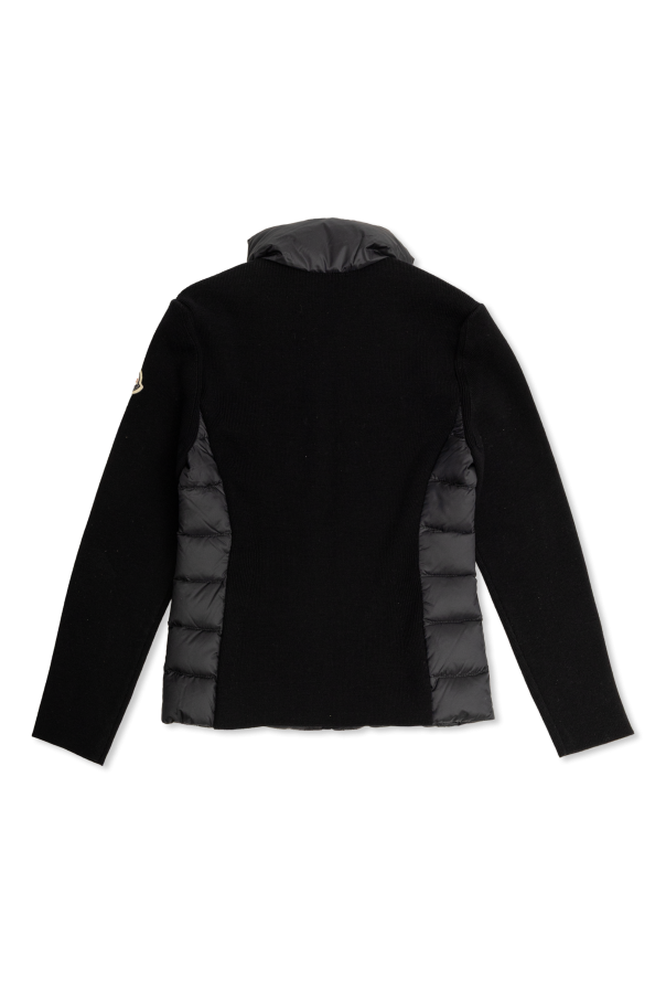 Moncler Enfant Cardigan with quilted front