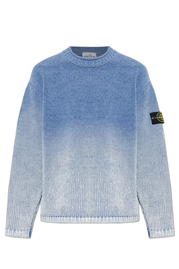 Sweater with decorative paint finish od Stone Island