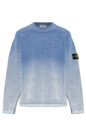 Sweater with decorative paint finish