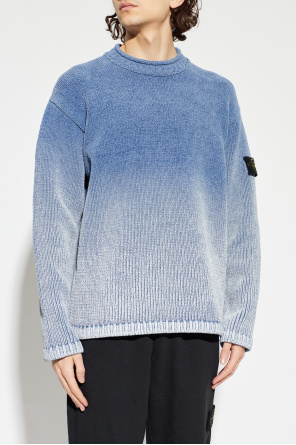 Stone Island Sweater with decorative paint finish