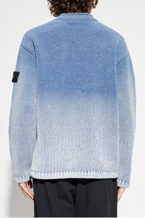 Stone Island Sweater with decorative paint finish