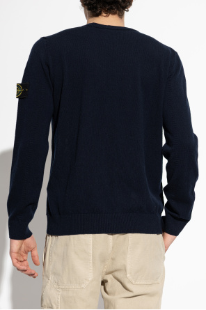 Stone Island Wool sweater with a crew neck