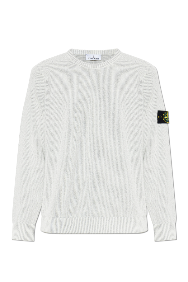Sweater with logo patch od Stone Island