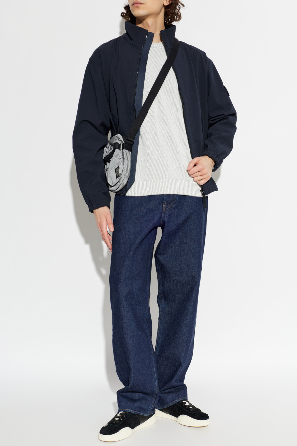 Stone Island Pullover mit Logo-Aufnäher