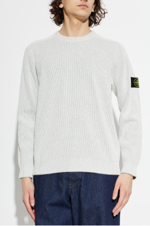 Stone Island Pullover mit Logo-Aufnäher