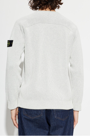 Stone Island Pullover mit Logo-Aufnäher