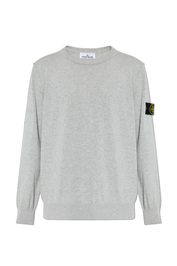 Sweater with logo patch od Stone Island