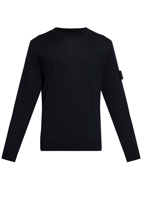 Stone Island Wool sweater with a round neckline