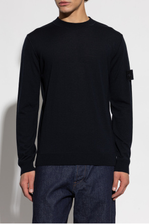 Stone Island Wool sweater with a round neckline