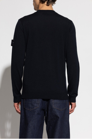 Stone Island Wool sweater with a round neckline