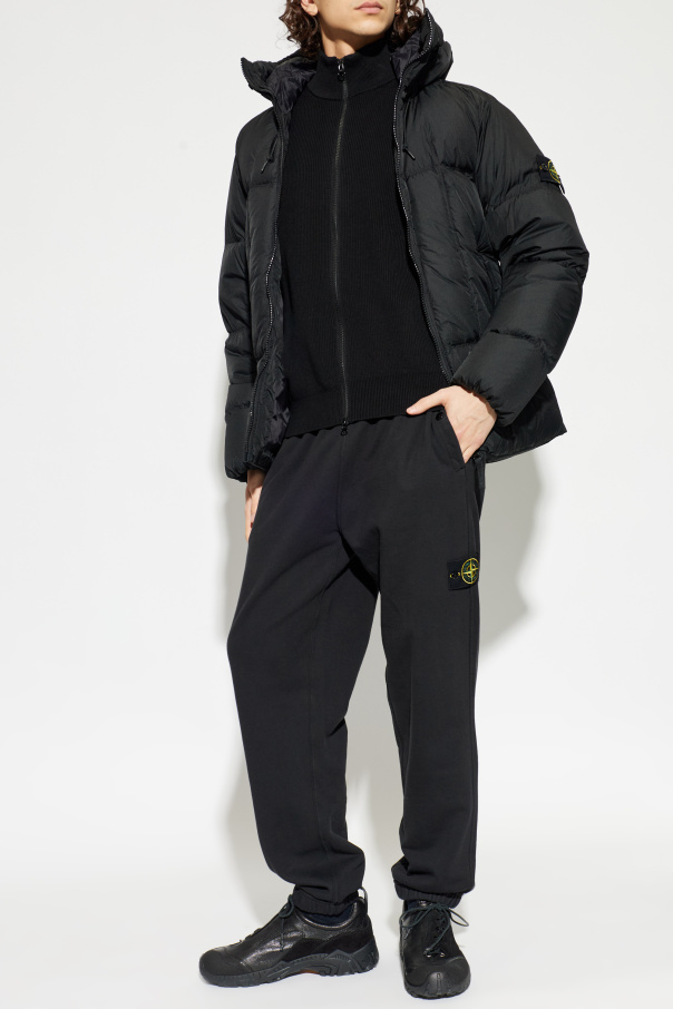 Stone Island Cardigan with stand-up collar