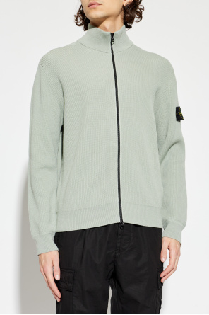 Stone Island Cardigan with stand-up collar