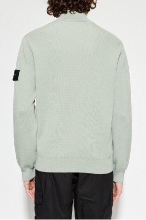 Stone Island Cardigan with stand-up collar
