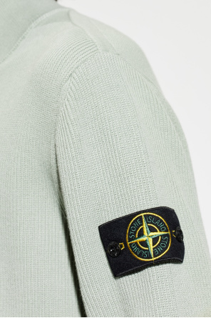 Stone Island Cardigan with stand-up collar