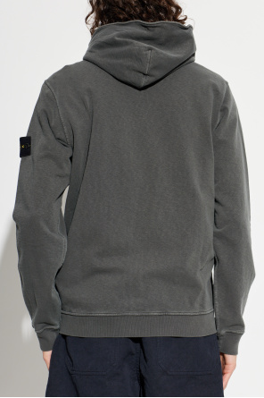 Stone Island Sweatshirt mit Logo-Aufnäher