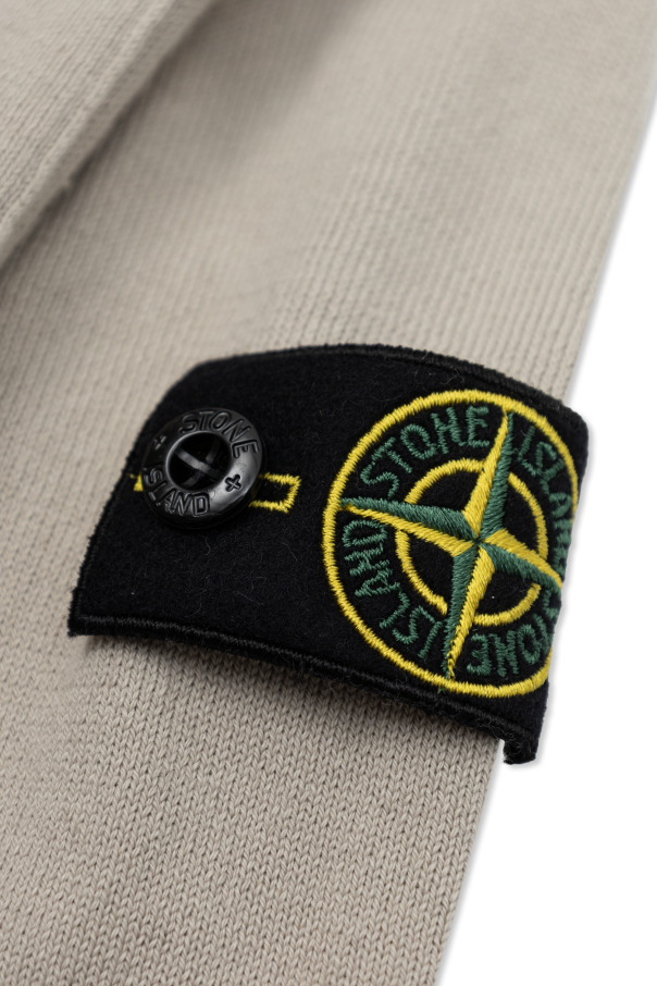 Stone Island Junior Sweter z naszywką logo