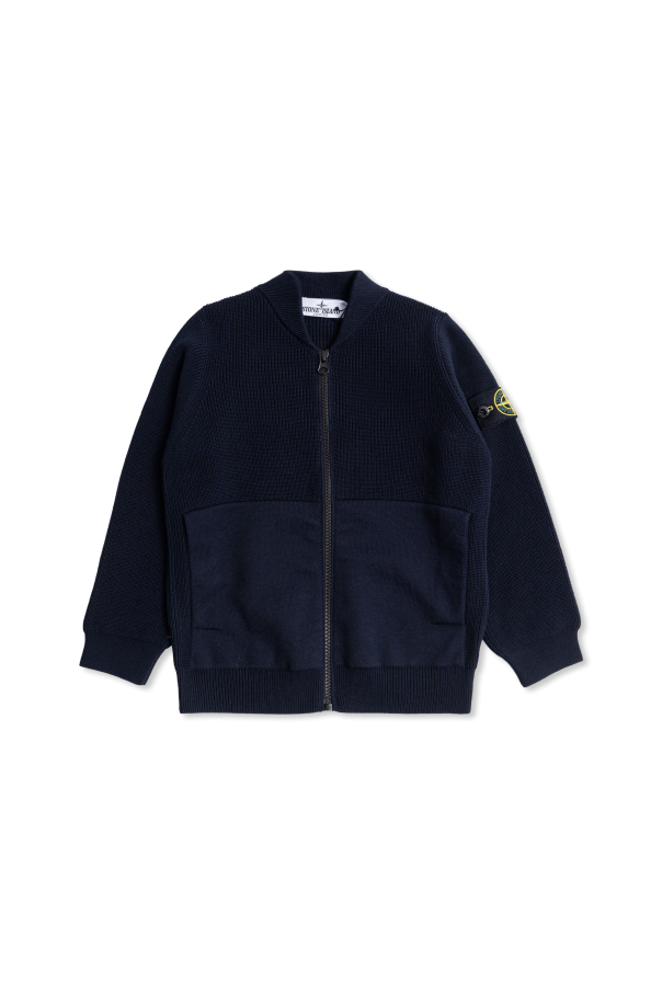 Cardigan with pockets od Stone Island Junior