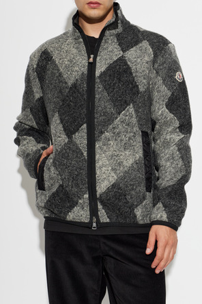 Moncler Cardigan with logo patch
