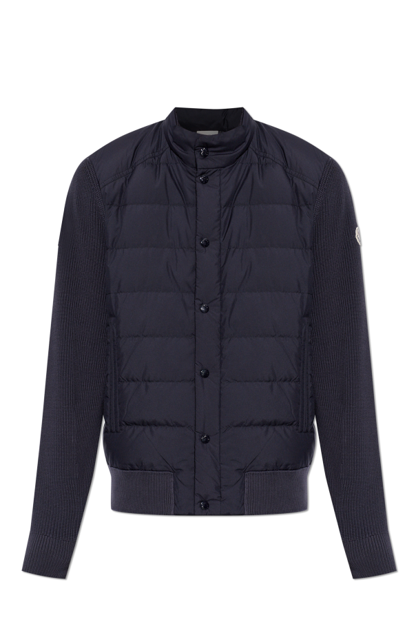 Cardigan with quilted front od Moncler