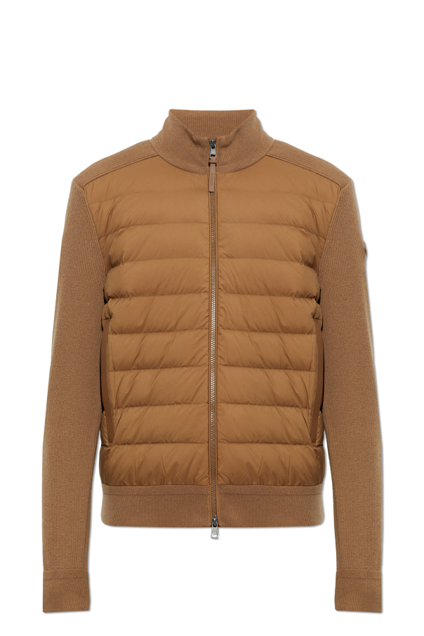 Cardigan with quilted front od Moncler