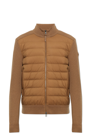 Cardigan with quilted front