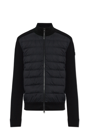 Cardigan with quilted front