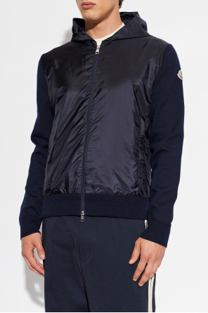 Moncler Kardigan z łączonych materiałów