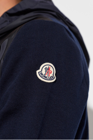 Moncler Kardigan z łączonych materiałów