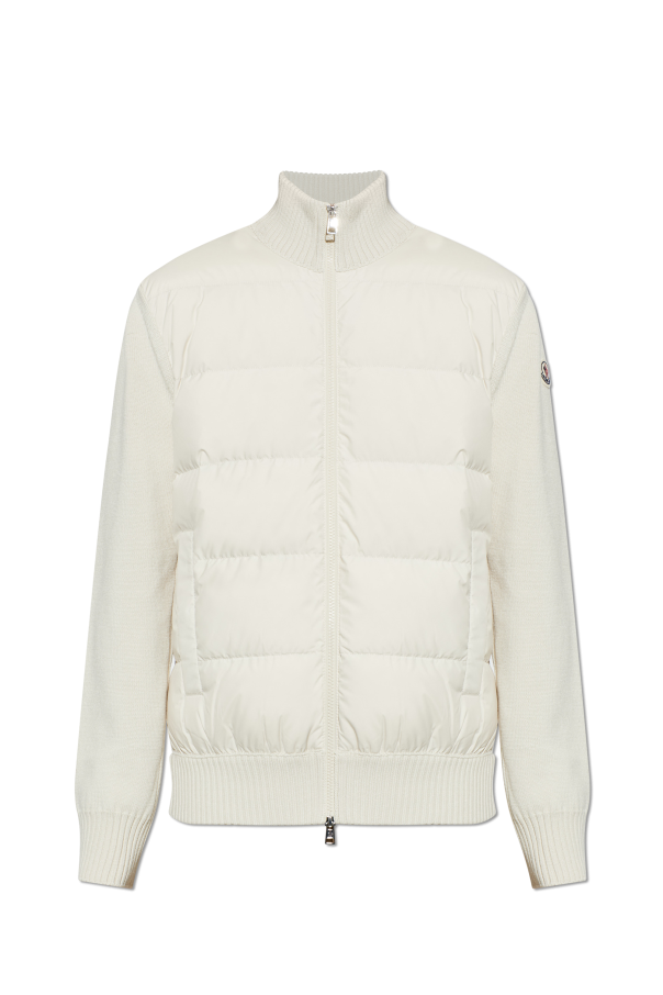 Moncler Kardigan z pikowanym przodem